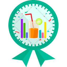 Badge illustration Bar graphs