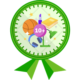 Badge illustration Teens as sums with 10