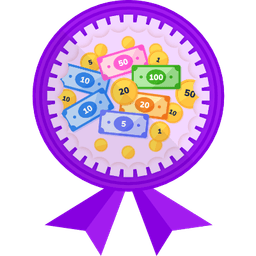 Badge illustration Counting money