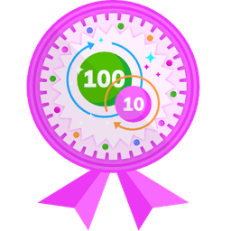 Badge illustration Rounding to nearest 10 or 100