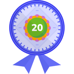 Badge illustration Subtraction within 20