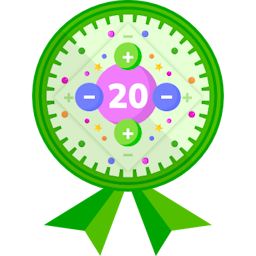 Badge illustration Add and subtract within 20