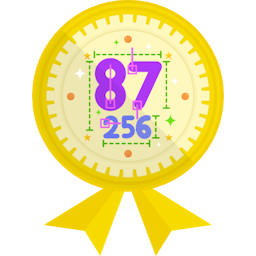 Badge illustration Comparing 2 and 3 digit numbers