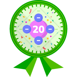 Badge illustration Subtract within 20