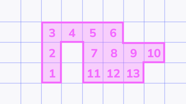 Count unit squares to find area